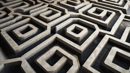 A high-resolution geometric abstract background featuring repeating hexagonal patterns with subtle shadows, ideal for modern graphic design and digital projects.