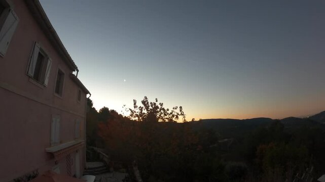 Frankreich im Winter bei Monaco