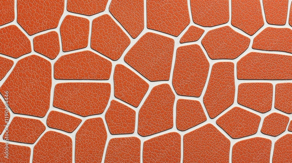Poster textured orange surface with irregular polygonal shapes and lines