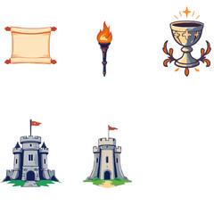 Iconiv Medieval Icon Set - Vector Elements