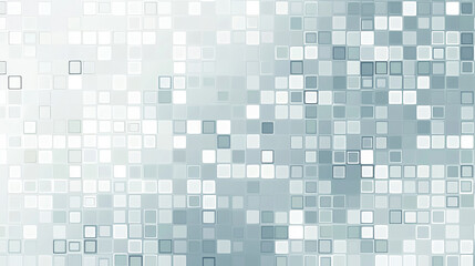 Fototapeta premium This minimalist background wallpaper features small squares in a subtle light grey and white color palette. Generative AI