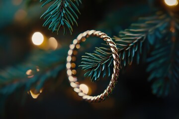 Christmas Tree Ring Close-Up
