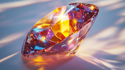 A sparkling jewel is showcased, likely