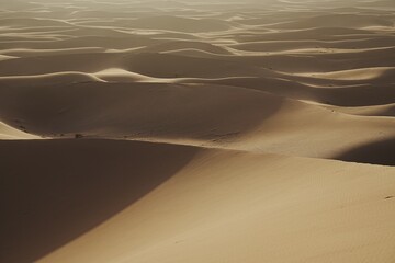 Sandy formation of Erg Chigaga dune at Sahara desert in southeastern MOROCCO