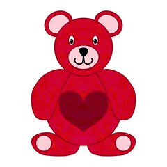 Teddy bear with heart