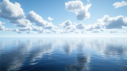 Tranquil blue ocean water surface and underwater view sunny day reflection natural landscape photography