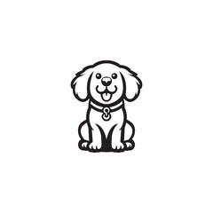 Dog vector design template