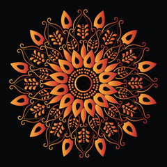 Premium Diwali Vector Mandala Design