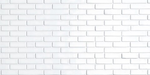 Fototapeta premium White Painted Brick Wall for Textured Background, white subway tile wall texture, White grunge brick wall texture background