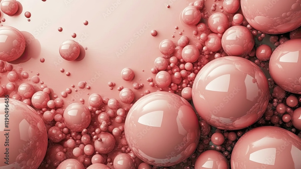 Poster pastel orbs dance in harmony, creating a captivating abstract art background