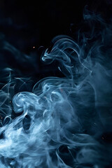 The background is in the form of fog with a soft glow, creating an atmosphere of mystery and mystery.