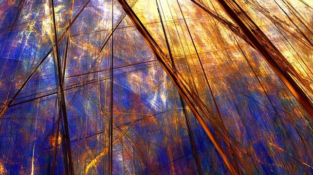 Fragmented Sublime Beauty Reveals the Essence of Lorentz Contraction in Vibrant Colors