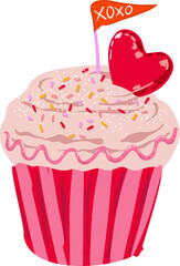 Valentines day elements