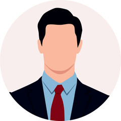Man Faceless Avatar vector illustration
