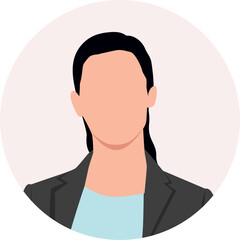 Avatar of woman. Businesswoman avatar. User profile for social media, icon and profile picture. 