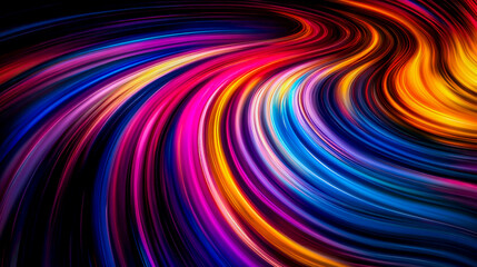 Obraz premium Vibrant Swirl Abstract