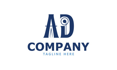 AD A ad initial logo | initial based abstract modern minimal creative logo, vector template image. luxury logotype logo, real estate homie logo. typography logo. initials logo