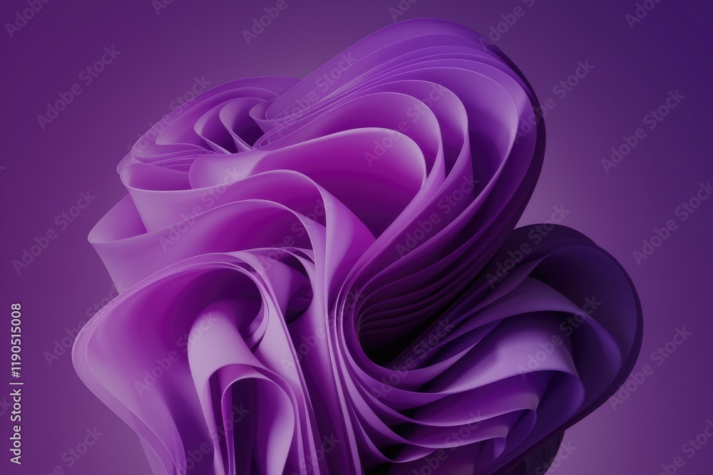 Poster abstract purple swirls, a vibrant and dynamic artistic expression of flowing shapes and colors.