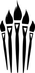 set of  brushes