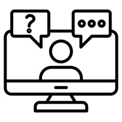 online consultation single icon