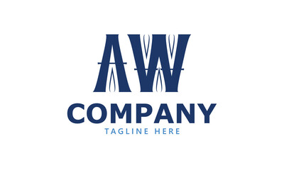 Obraz premium AW A aw initial logo | initial based abstract modern minimal creative logo, vector template image. luxury logotype logo, real estate homie logo. typography logo. initials logo