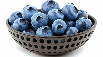 A bowl of fresh blueberries