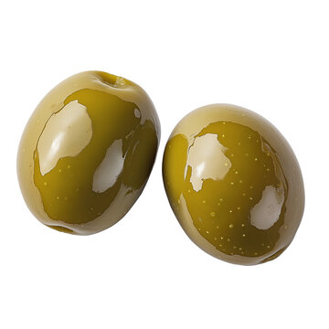two olives isolated on png or transparent background