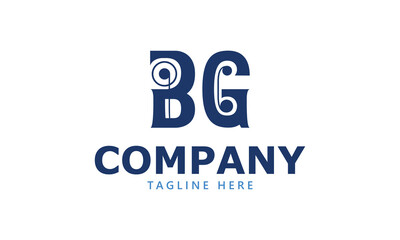 BG B bg initial logo | initial based abstract modern minimal creative logo, vector template image. luxury logotype logo, real estate homie logo. typography logo. initials logo