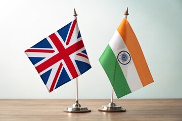 uk and india flags symbolizing strong bilateral ties
