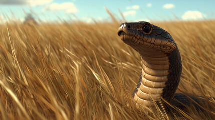 Obraz premium サバンナ-コブラ