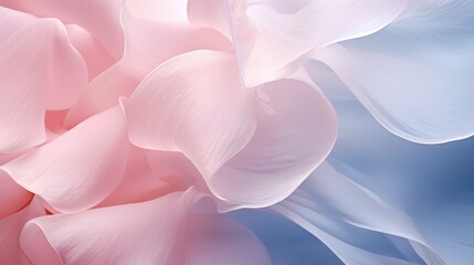 Delicate Flower Petal Close-Up: Exquisite Textures and Soft Light