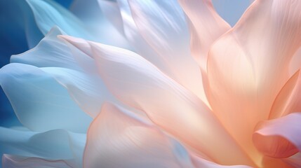 Macro Shot of Delicate Flower Petal with Fine Textures and Soft Lighting