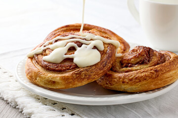 freshly baked cinnamon rolls