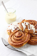 freshly baked cinnamon rolls
