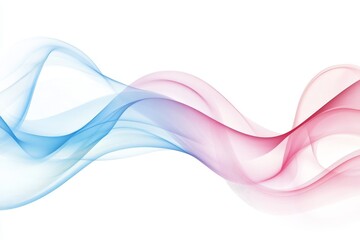 Fototapeta premium Stunning abstract artwork showcasing fluid wave patterns in soft pastel pink and blue hues