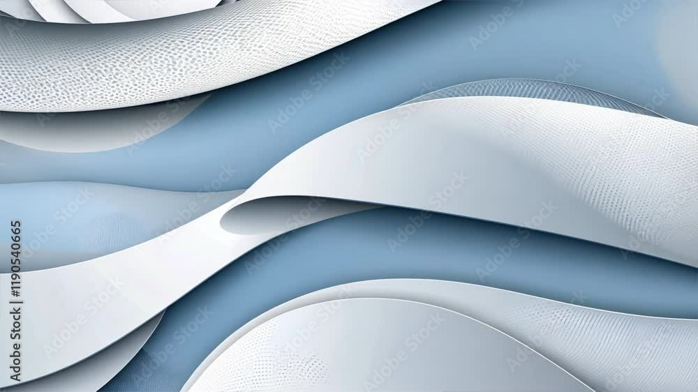 Poster elegant abstract design with smooth blue and white waves serene and modern texture for artistic proj