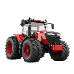 Obraz premium Powerful Red Tractor Impressive Farm Machinery Robust Design