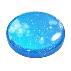 Sparkling Blue Orb Shimmering Light Magical Beauty