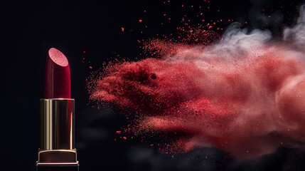 Lipstick makeup cosmetics beauty red elegance glamour fashion luxury stylish women