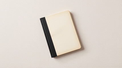 Vintage notebook mockup on neutral background - perfect for branding, stationery design, journaling blogs, and minimalist lifestyle websites