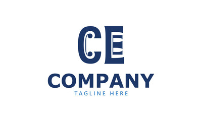 CE C ce initial logo | initial based abstract modern minimal creative logo, vector template image. luxury logotype logo, real estate homie logo. typography logo. initials logo