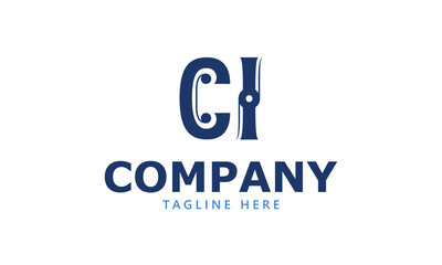 CI C ci initial logo | initial based abstract modern minimal creative logo, vector template image. luxury logotype logo, real estate homie logo. typography logo. initials logo