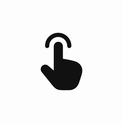 finger sensor icon vector sign