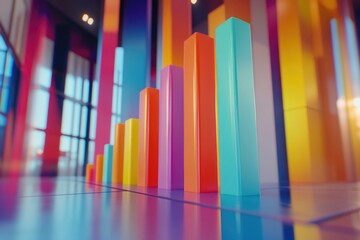 Obraz premium Colorful Columns Room