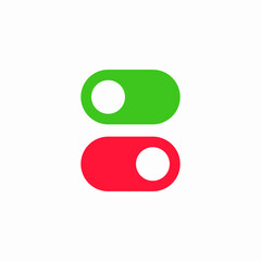 toggle switch button icon vector sign