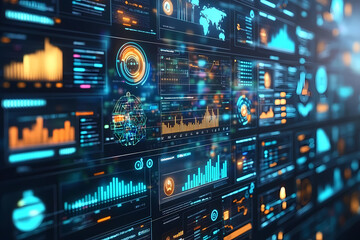 A glowing digital window displaying virtual landscapes, symbolizing harmony between technology and comfort