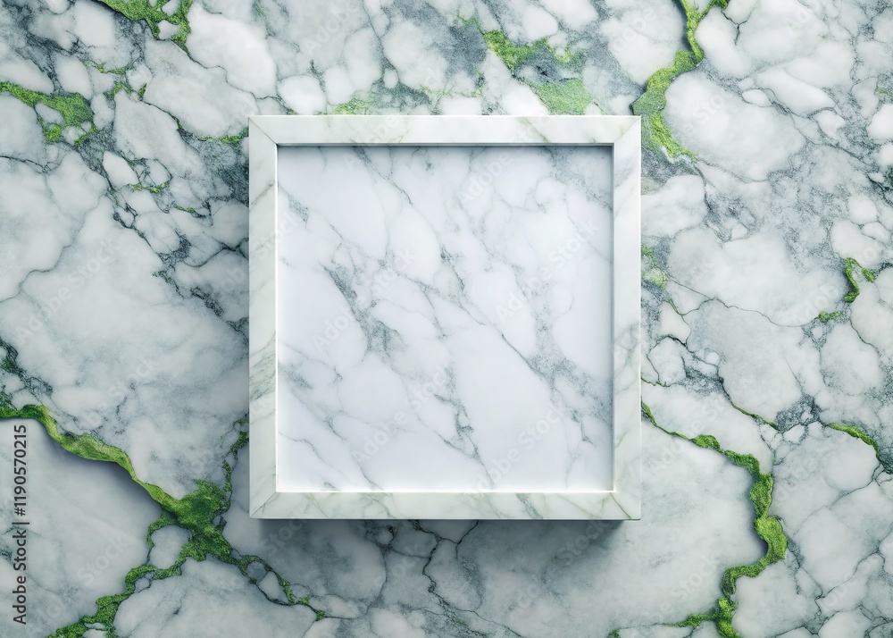 Poster elegant square white gray marble texture background with copy space - perfect for design projects