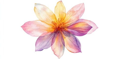 Fototapeta premium Flower on White Background