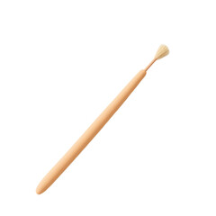 Elegant Peach-Colored Detailing Brush Minimalist Art Supply