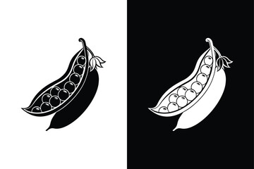 Peas icon vector on White Background ,Vector Art Illustration on white background.